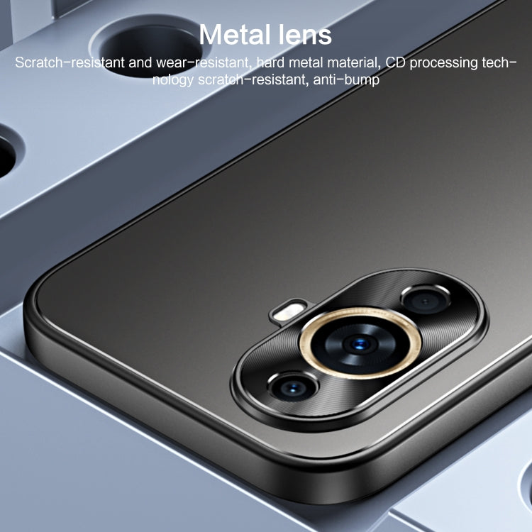 For Huawei nova 11 R-JUST RJ-61 Electroplating Frosted TPU + PC Phone Case(Grey) - Huawei Cases by R-JUST | Online Shopping South Africa | PMC TechLife | Buy Now Pay Later Mobicred