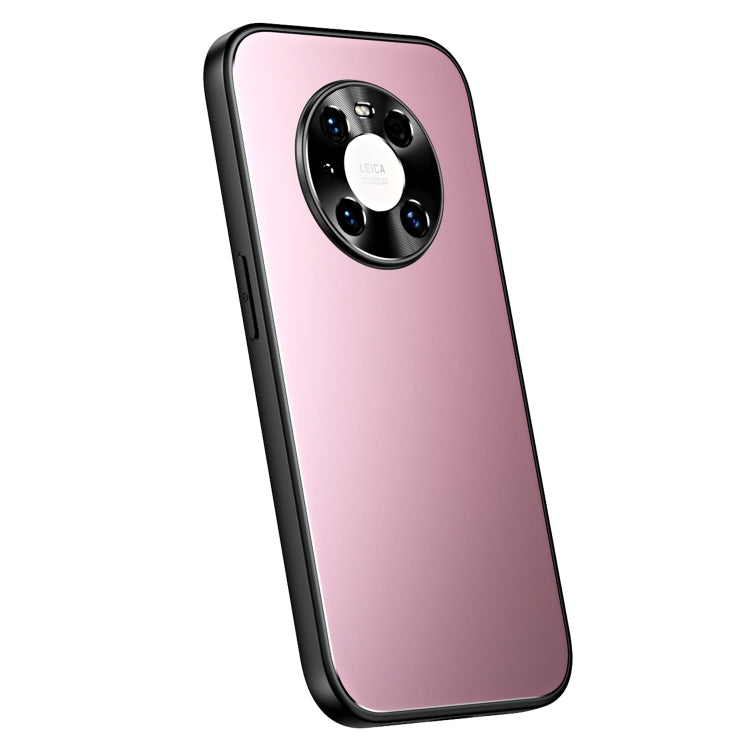 For Huawei Mate 40 R-JUST RJ-61 Electroplating Frosted TPU + PC Phone Case(Pink) - Huawei Cases by R-JUST | Online Shopping South Africa | PMC TechLife