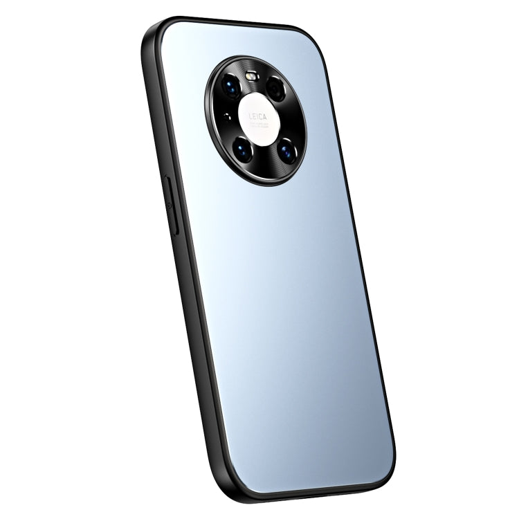 For Huawei Mate 40 R-JUST RJ-61 Electroplating Frosted TPU + PC Phone Case(Blue) - Huawei Cases by R-JUST | Online Shopping South Africa | PMC TechLife | Buy Now Pay Later Mobicred