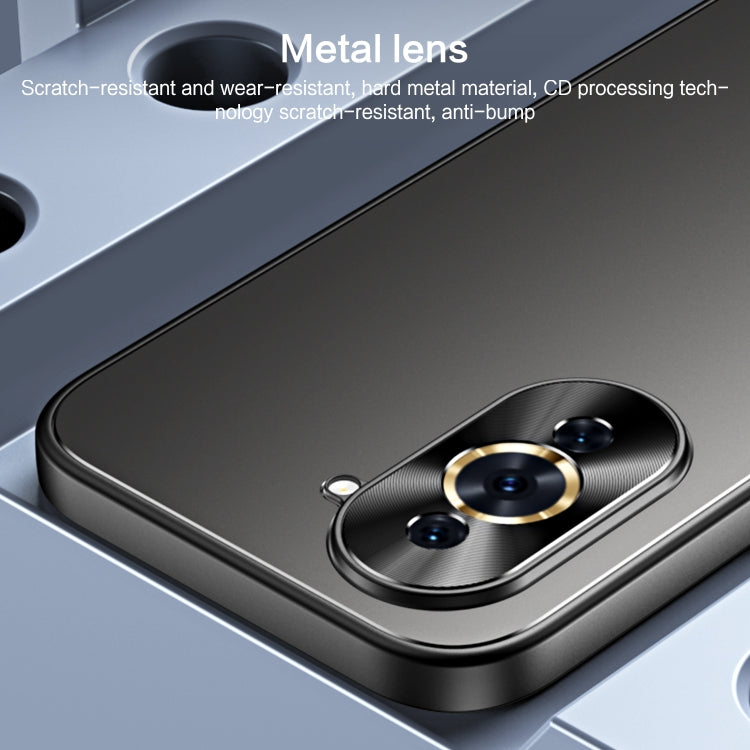 For Huawei nova 10 R-JUST RJ-61 Electroplating Frosted TPU + PC Phone Case(Blue) - Huawei Cases by R-JUST | Online Shopping South Africa | PMC TechLife | Buy Now Pay Later Mobicred