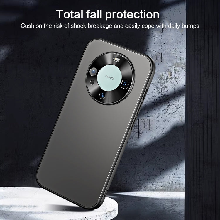 For Huawei Mate 60 R-JUST RJ-61 Electroplating Frosted TPU + PC Phone Case with Holder(Silver) - Huawei Cases by R-JUST | Online Shopping South Africa | PMC TechLife | Buy Now Pay Later Mobicred