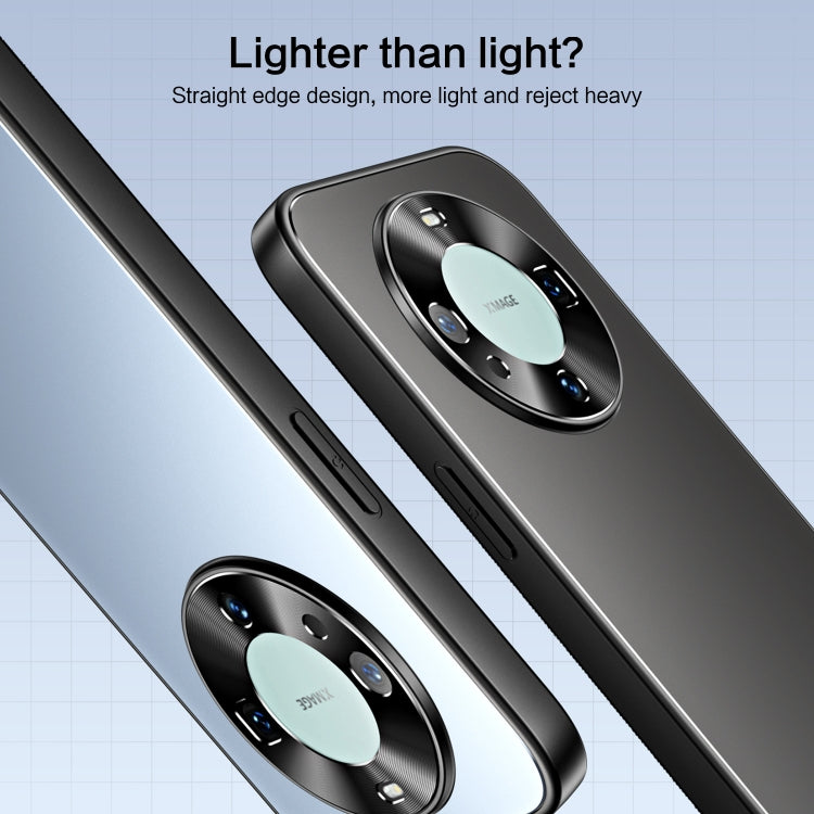 For Huawei Mate 60 R-JUST RJ-61 Electroplating Frosted TPU + PC Phone Case with Holder(Silver) - Huawei Cases by R-JUST | Online Shopping South Africa | PMC TechLife | Buy Now Pay Later Mobicred