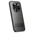 For Huawei Mate 60 Pro R-JUST RJ-61 Electroplating Frosted TPU + PC Phone Case with Holder(Grey) - Huawei Cases by R-JUST | Online Shopping South Africa | PMC TechLife | Buy Now Pay Later Mobicred