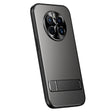 For Huawei Mate 50 Pro R-JUST RJ-61 Electroplating Frosted TPU + PC Phone Case with Holder(Grey) - Huawei Cases by R-JUST | Online Shopping South Africa | PMC TechLife | Buy Now Pay Later Mobicred