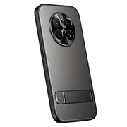 For Huawei Mate 50 Pro R-JUST RJ-61 Electroplating Frosted TPU + PC Phone Case with Holder(Grey)