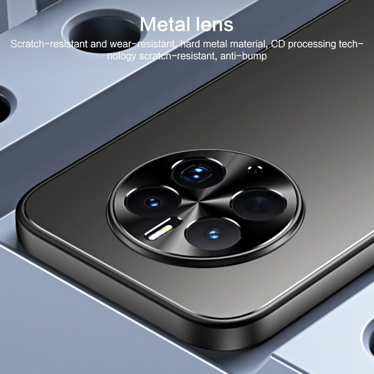 For Huawei Mate 50 Pro R-JUST RJ-61 Electroplating Frosted TPU + PC Phone Case with Holder(Blue) - Huawei Cases by R-JUST | Online Shopping South Africa | PMC TechLife | Buy Now Pay Later Mobicred