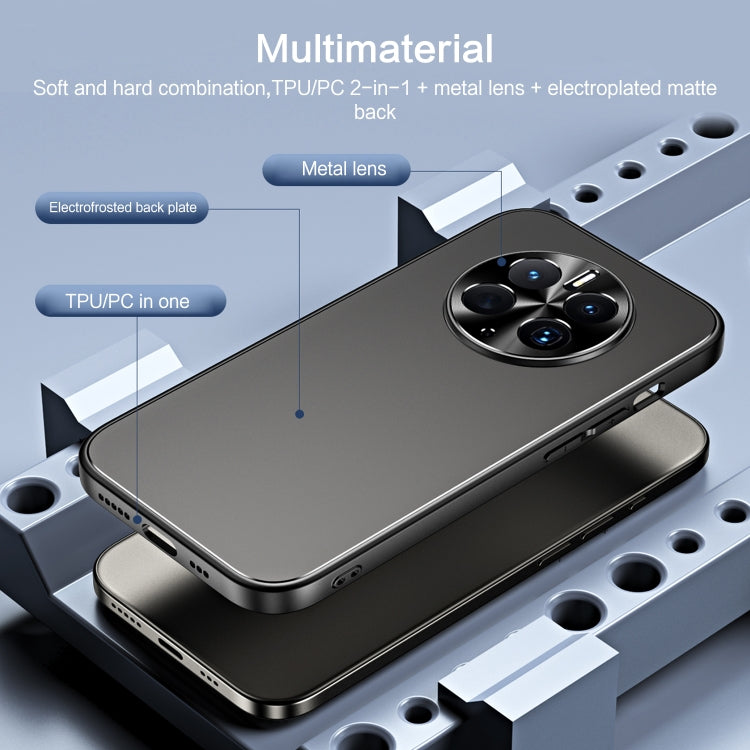 For Huawei Mate 50 R-JUST RJ-61 Electroplating Frosted TPU + PC Phone Case with Holder(Pink) - Huawei Cases by R-JUST | Online Shopping South Africa | PMC TechLife | Buy Now Pay Later Mobicred