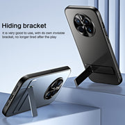 For Huawei Mate 50 R-JUST RJ-61 Electroplating Frosted TPU + PC Phone Case with Holder(Blue)