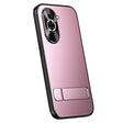 For Huawei nova 10 Pro R-JUST RJ-61 Electroplating Frosted TPU + PC Phone Case with Holder(Pink) - Huawei Cases by R-JUST | Online Shopping South Africa | PMC TechLife | Buy Now Pay Later Mobicred