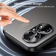 For Huawei P50 Pro R-JUST RJ-61 Electroplating Frosted TPU + PC Phone Case with Holder(Grey)