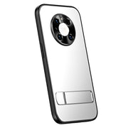 For Huawei Mate 40 R-JUST RJ-61 Electroplating Frosted TPU + PC Phone Case with Holder(Silver)