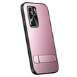 For Huawei P40 Pro R-JUST RJ-61 Electroplating Frosted TPU + PC Phone Case with Holder(Pink) - Huawei Cases by R-JUST | Online Shopping South Africa | PMC TechLife