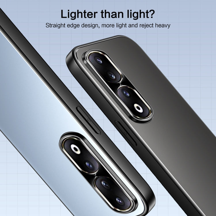 For Honor 90 Pro R-JUST RJ-61 Electroplating Frosted TPU + PC Phone Case(Blue) - Honor Cases by R-JUST | Online Shopping South Africa | PMC TechLife | Buy Now Pay Later Mobicred