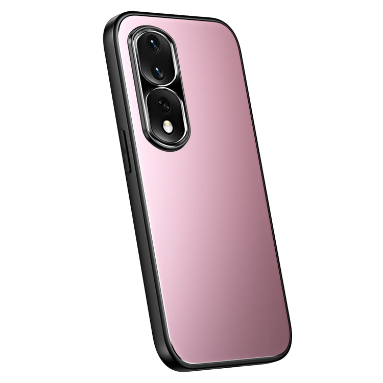 For Honor 80 R-JUST RJ-61 Electroplating Frosted TPU + PC Phone Case(Pink) - Honor Cases by R-JUST | Online Shopping South Africa | PMC TechLife