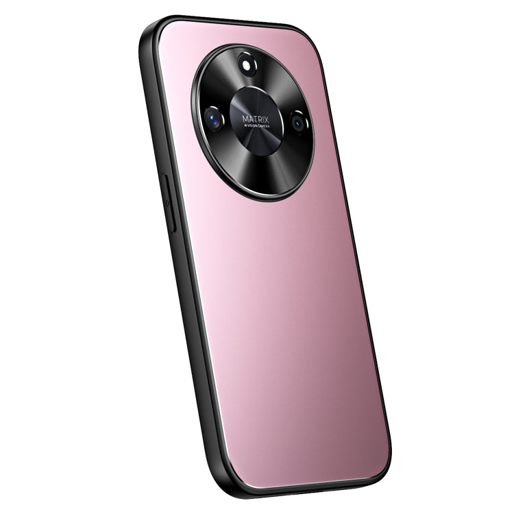 For Honor X50 R-JUST RJ-61 Electroplating Frosted TPU + PC Phone Case(Pink) - Honor Cases by R-JUST | Online Shopping South Africa | PMC TechLife