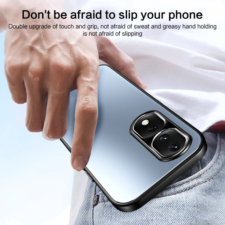 For Honor 80 Pro R-JUST RJ-61 Electroplating Frosted TPU + PC Phone Case with Holder(Grey)