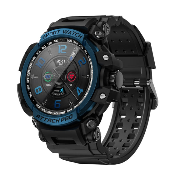 LOKMAT ATTACK Pro 1.32 inch BT5.1 Smart Sport Watch, Support Bluetooth Call / Sleep / Blood Oxygen / Heart Rate / Blood Pressure Health Monitor(Blue)