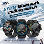LOKMAT ATTACK Pro 1.32 inch BT5.1 Smart Sport Watch, Support Bluetooth Call / Sleep / Blood Oxygen / Heart Rate / Blood Pressure Health Monitor(Blue)