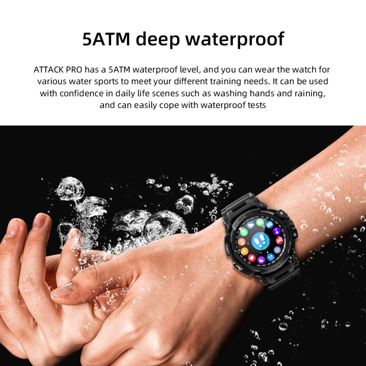 LOKMAT ATTACK Pro 1.32 inch BT5.1 Smart Sport Watch, Support Bluetooth Call / Sleep / Blood Oxygen / Heart Rate / Blood Pressure Health Monitor(Blue)