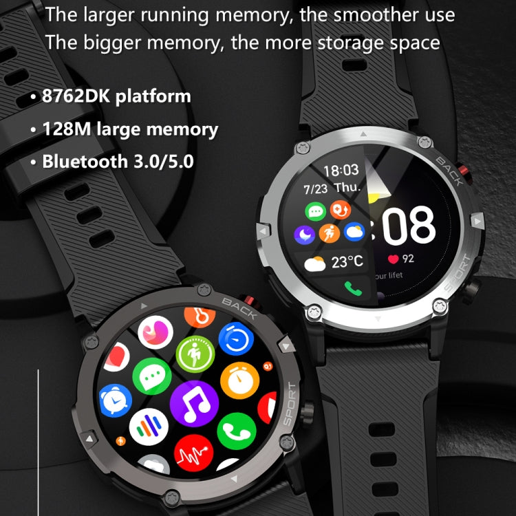 LEMFO LF26MAX 1.32 inch HD Round Screen Smart Watch Supports Bluetooth Calls(Black) - free shipping - PMC TechLife - Order now!