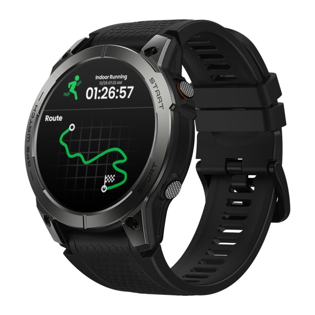 Zeblaze Stratos 3 Pro 1.43 inch AMOLED Screen Sports Smart Watch Support Bluetooth Call(Black)