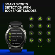 Zeblaze Stratos 3 Pro 1.43 inch AMOLED Screen Sports Smart Watch Support Bluetooth Call(Black)