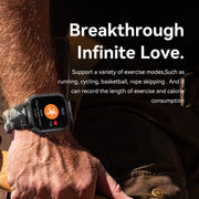 LEMFO LT08 1.85 inch TFT Screen Smart Watch Supports Bluetooth Calls(Blue Black)