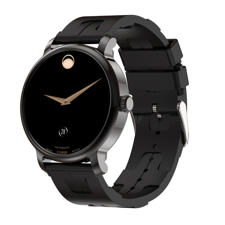 LEMFO LF35 1.43 inch AMOLED Round Screen Silicone Strap Smart Watch Supports Blood Oxygen Detection(Black) - free shipping - PMC TechLife - Order now!