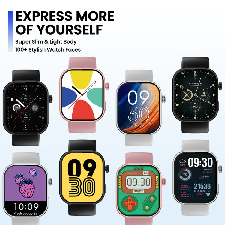 Zeblaze Btalk Plus 2.03 inch Screen Voice Calling Smart Watch, Support Heart Rate / Blood Pressure / Blood Oxygen(Black) - free shipping - PMC TechLife - Order now!