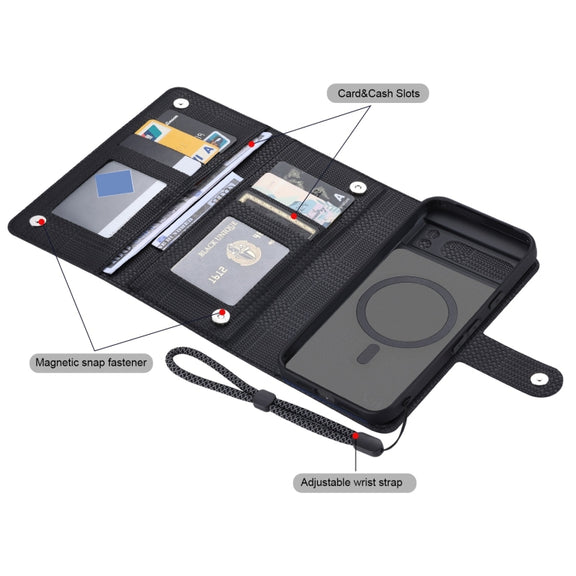For Google Pixel 8 Pro ViLi GHA Series Shockproof MagSafe RFID Leather Attraction Horizontal Flip Phone Case(Black)