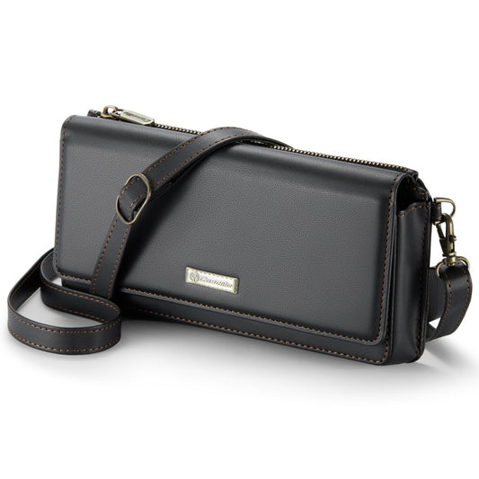 CaseMe Me30 Multi Functional Diagonal Cross Bag Phone Case(Black) - free shipping - PMC Jewellery - Order now!