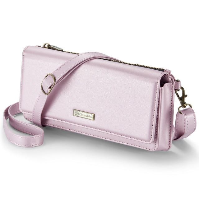 CaseMe Me30 Multi Functional Diagonal Cross Bag Phone Case(Pink)