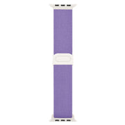 For Apple Watch Ultra 2 49mm Carbon Fiber Texture Snap Buckle Nylon Watch Band(Purple)