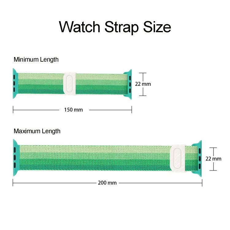 For Apple Watch Series 5 40mm Carbon Fiber Texture Snap Buckle Nylon Watch Band(Green) - free shipping - PMC TechLife - Order now!