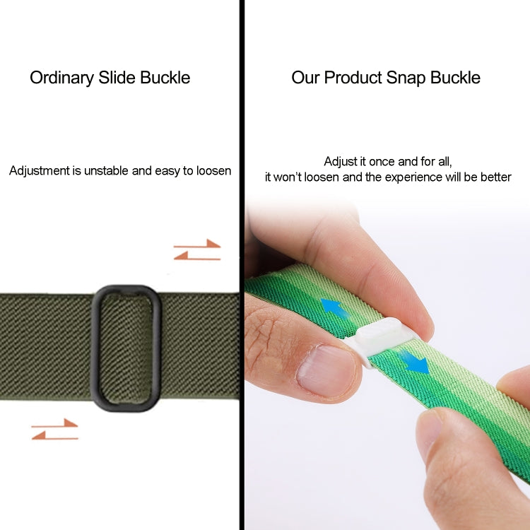 For Apple Watch Ultra 2 49mm Carbon Fiber Texture Snap Buckle Nylon Watch Band(Gradient Green) - free shipping - PMC Jewellery - Order now!