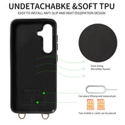 For Samsung Galaxy S24 5G Crossbodys Wallet Bag Ring Holder Leather Phone Case(Green)