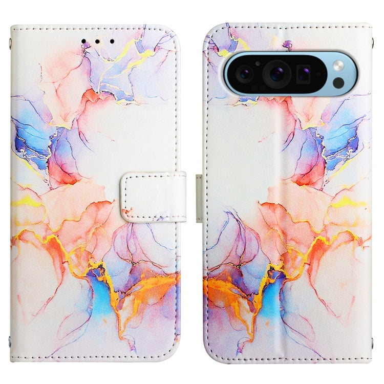 For Google Pixel 9 PT003 Marble Pattern Flip Leather Phone Case(Galaxy Marble White) - Google Cases by PMC TechLife | Online Shopping South Africa | PMC TechLife | Buy Now Pay Later Mobicred