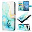 For Google Pixel 9 PT003 Marble Pattern Flip Leather Phone Case(Green) - Google Cases by PMC TechLife | Online Shopping South Africa | PMC TechLife | Buy Now Pay Later Mobicred