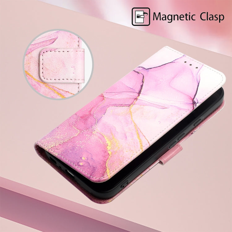 For Google Pixel 9 Pro PT003 Marble Pattern Flip Leather Phone Case(Pink Purple Gold) - Google Cases by PMC TechLife | Online Shopping South Africa | PMC TechLife | Buy Now Pay Later Mobicred