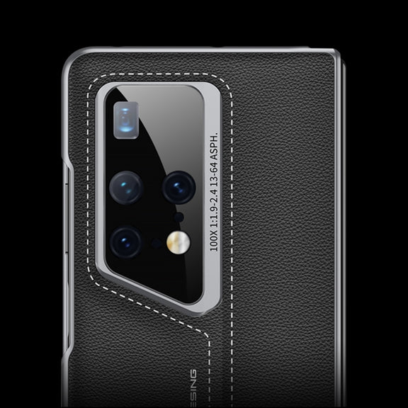 For Huawei MateX2 GKK Integrated Blade Ultra-thin Leather Full Coverage Phone Case(Grey)