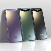 For OPPO Find X GKK AG Craft Skin Feel Magnetic Combination Full Coverage Phone Case(Green)
