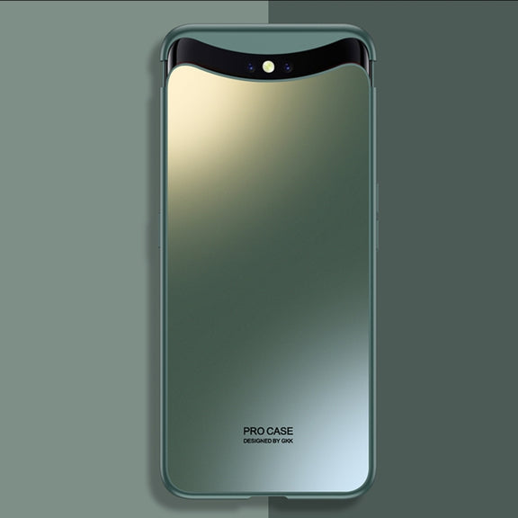 For OPPO Find X GKK AG Craft Skin Feel Magnetic Combination Full Coverage Phone Case(Green)