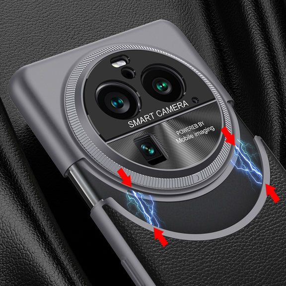 For OPPO Find X6 Pro GKK Mortise-Tenon Connection Contrast Color Leather Shockproof Phone Case(Carbon Fibre)