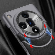For OPPO Find X7 Ultra GKK Mortise-Tenon Connection Contrast Color Leather Shockproof Phone Case(Blue)