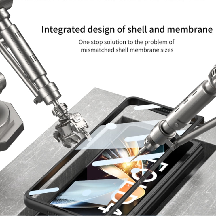 For Samsung Galaxy Z Fold4 5G GKK Integrated Blade Ultra-thin Full Coverage Phone Case(Cyan)