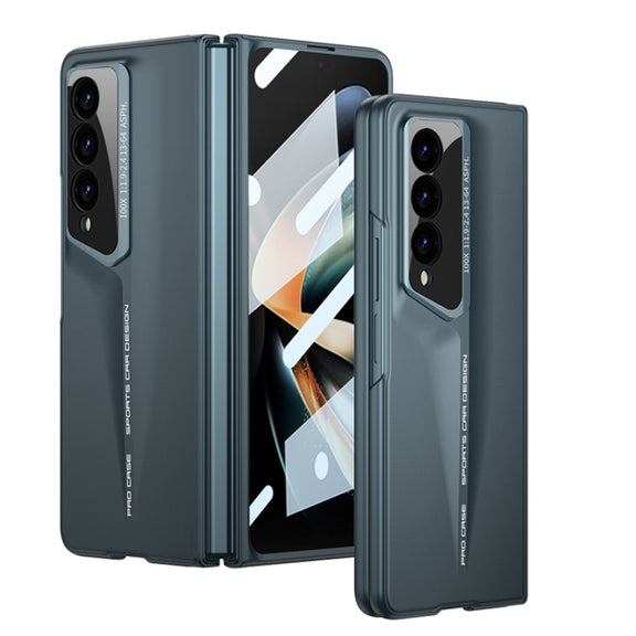For Samsung Galaxy Z Fold3 GKK Integrated Blade Ultra-thin Full Coverage Phone Case(Cyan)
