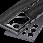 For Samsung Galaxy S23 Ultra 5G GKK Blade Ultra-thin Leather Full Coverage Phone Case(Grey)