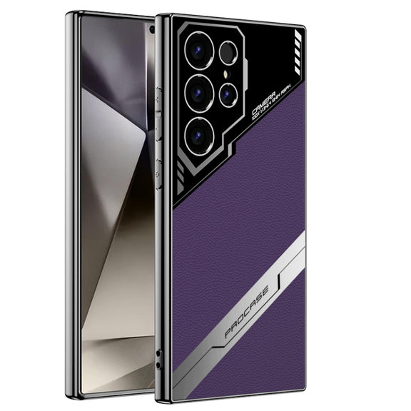 For Samsung Galaxy S24 Ultra 5G GKK Esports Leather Shockproof Phone Case(Purple)