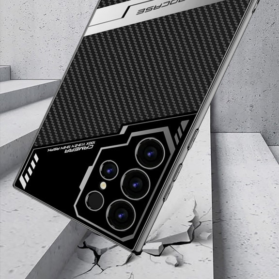 For Samsung Galaxy S24 Ultra 5G GKK Esports Leather Shockproof Phone Case(Carbon Fibre)