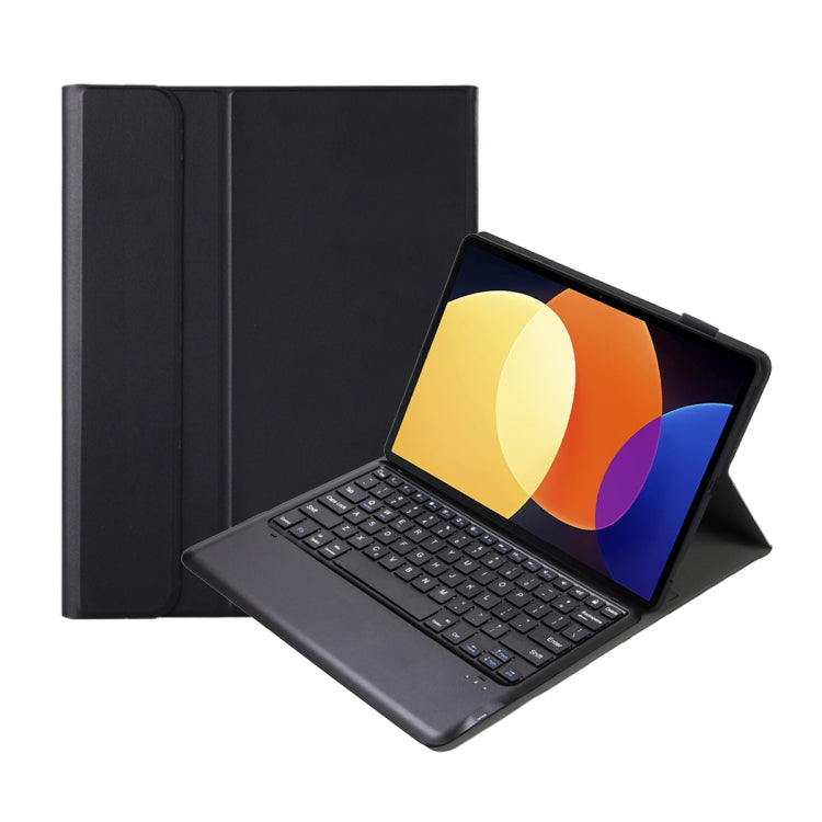 For Xiaomi Pad 6S Pro 12.4 Lambskin Texture Detachable Bluetooth Keyboard Leather Case(Black) - Xiaomi Keyboard by PMC TechLife | Online Shopping South Africa | PMC TechLife | Buy Now Pay Later Mobicred